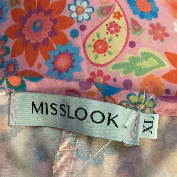 🌴NWOT So Fabulous & Colorful “ Misslook” Size XLarge Wardrobe Must Have Top🌴 - Picture 9 of 10